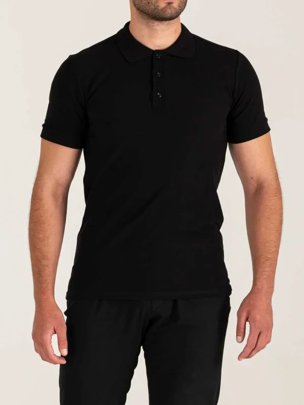 Siyah Polo Yaka Tişört